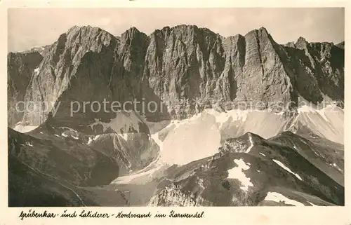 AK / Ansichtskarte Karwendel Grubenkar Laliderer Nordwand Kat. Schwaz