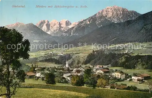 AK / Ansichtskarte Stubaital Mieders Schlickerspitze Saile Kat. Neustift im Stubaital