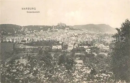 AK / Ansichtskarte Marburg Lahn Gesamtansicht  Kat. Marburg