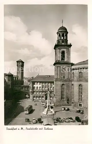 AK / Ansichtskarte Frankfurt Main Paulskirche Rathaus Kat. Frankfurt am Main