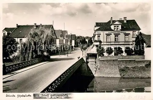 AK / Ansichtskarte Buende Westfalen Elsebruecke A. H. Strasse 