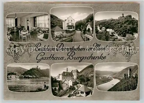 AK / Ansichtskarte Beilstein Mosel Gasthaus Burgschenke Moselpartien Burg Metternich Kat. Beilstein