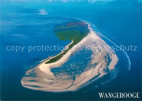 AK / Ansichtskarte Wangerooge Nordseebad Fliegeraufnahme ganze Insel Kat. Wangerooge