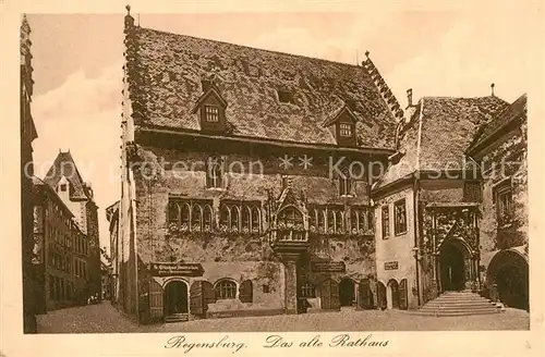 AK / Ansichtskarte Regensburg Altes Rathaus Historisches Gebaeude Kat. Regensburg