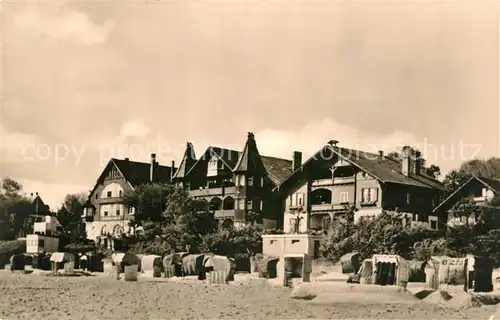 AK / Ansichtskarte Bansin Ostseebad Strand mit FDGB Erholungsheimen Kat. Heringsdorf