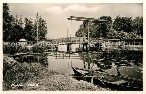 AK / Ansichtskarte Westzaan Middel Zugbruecke