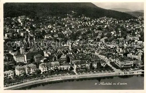 AK / Ansichtskarte Neuchatel NE Vu d avion Kat. Neuchatel