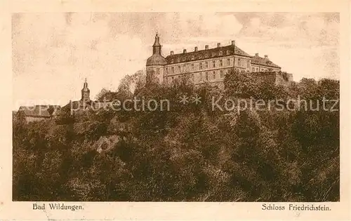 AK / Ansichtskarte Bad Wildungen Schloss Friedrichstein Kat. Bad Wildungen