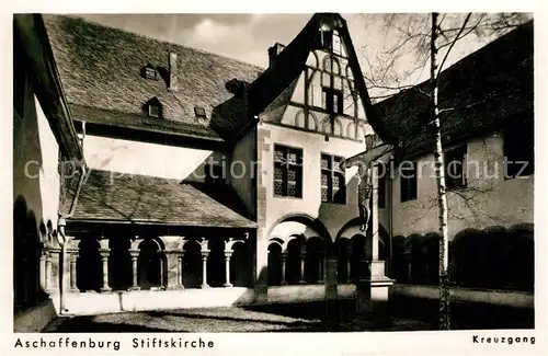 AK / Ansichtskarte Aschaffenburg Main Stiftskirche Kreuzgang Kat. Aschaffenburg