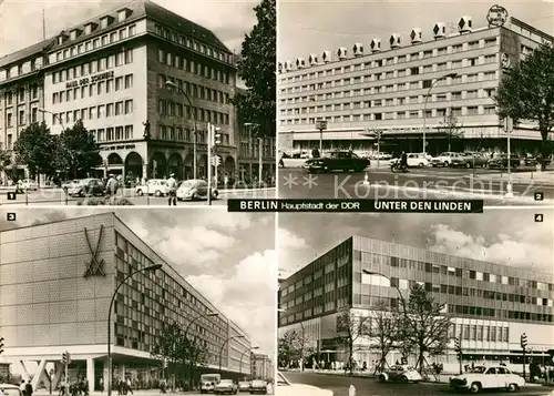 AK / Ansichtskarte Berlin Unter den Linden Teilansichten Kat. Berlin