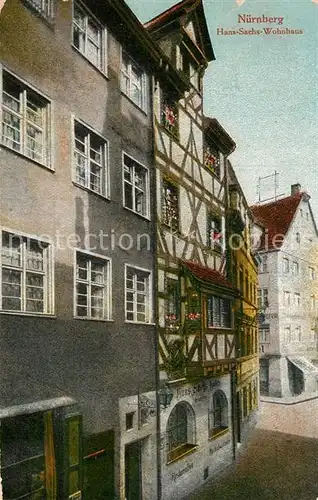 AK / Ansichtskarte Nuernberg Hans Sachs Wohnhaus Kat. Nuernberg