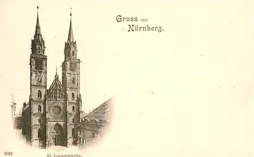 AK / Ansichtskarte Nuernberg Lorenzkirche Kat. Nuernberg