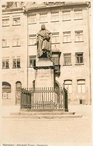 AK / Ansichtskarte Nuernberg Albrecht Duerer Denkmal Kat. Nuernberg