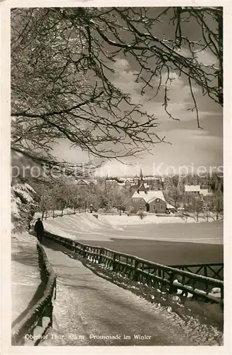 AK / Ansichtskarte Oberhof Thueringen Promenade Winter Kat. Oberhof Thueringen