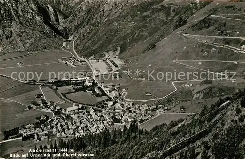 AK / Ansichtskarte Andermatt Blick auf Urnerloch und Oberalpstrasse Kat. Andermatt