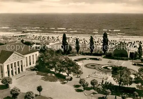 AK / Ansichtskarte Heringsdorf Ostseebad Usedom Kurhaus Promenade Strand Kat. Heringsdorf