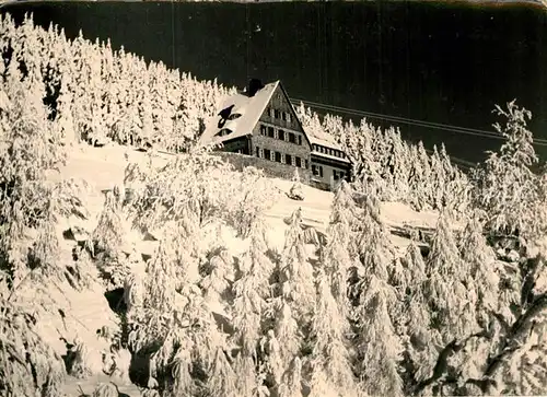 AK / Ansichtskarte Oberwiesenthal Erzgebirge Berggasthaus Kat. Oberwiesenthal