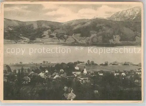 AK / Ansichtskarte Nussdorf Attersee Panorama Kat. Nussdorf am Attersee