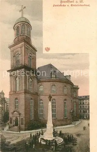 AK / Ansichtskarte Frankfurt Main Paulskirche Einheitsdenkmal Kat. Frankfurt am Main