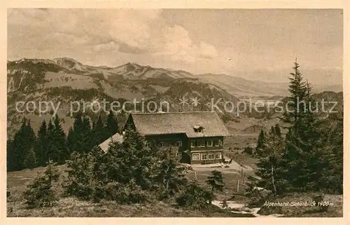 AK / Ansichtskarte Oberstdorf Alpenhotel Schoenblick Kat. Oberstdorf