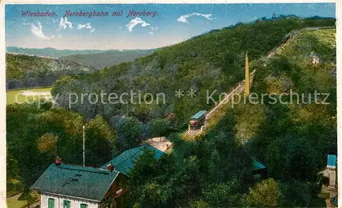 AK / Ansichtskarte Wiesbaden Nerobergbahn Neroberg Kat. Wiesbaden