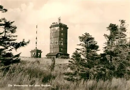 AK / Ansichtskarte Brocken Harz Wetterwarte