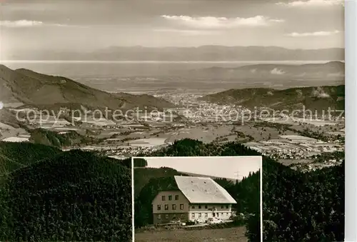 AK / Ansichtskarte Nessellachen Breitnau Gasthaus Pension zum Roessle Schwarzwald Fernsicht Bromsilber Kat. Breitnau