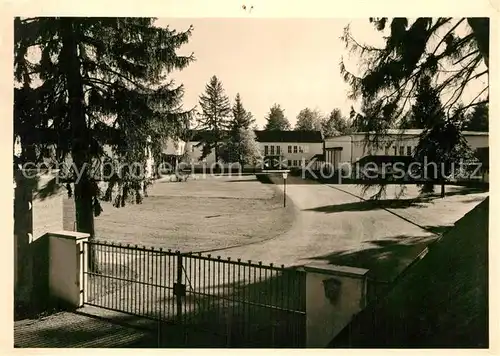 AK / Ansichtskarte Gruenwald Muenchen Sportschule Blick vom Haupteingang Kat. Gruenwald