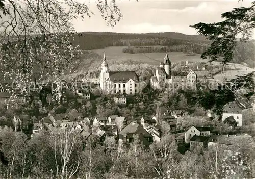 AK / Ansichtskarte Schwarzenberg Erzgebirge Kirche Schloss Kat. Schwarzenberg