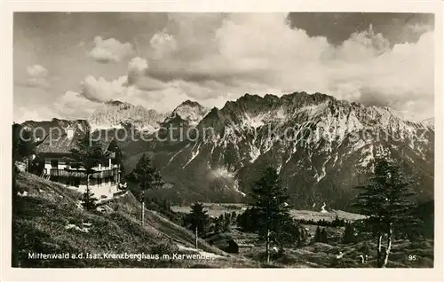 AK / Ansichtskarte Mittenwald Bayern Kranzberghaus Karwendel  Kat. Mittenwald