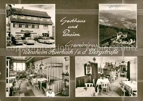 AK / Ansichtskarte Auerbach Bergstrasse Gasthof Pension Gambrinus Kat. Bensheim