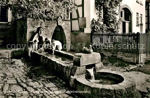 AK / Ansichtskarte Schwalenberg Volkwinbrunnen Kat. Schieder Schwalenberg