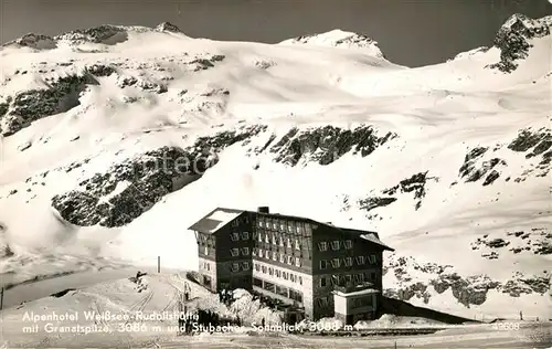 AK / Ansichtskarte Uttendorf Salzburg Alpenhotel Weissee Rudolfshuette Granatspitze Stubacher Sonnblick Wintersportplatz Alpen Kat. Uttendorf