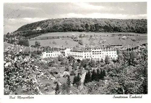 AK / Ansichtskarte Bad Mergentheim Sanatorium Taubertal Kat. Bad Mergentheim