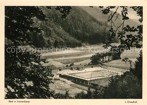 AK / Ansichtskarte Leutenberg Thueringen Freibad Bildkalender Thueringer Wald 1956 Kat. Leutenberg