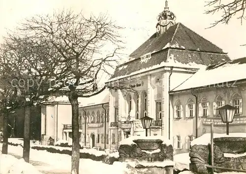 AK / Ansichtskarte Bad Elster Badehaus im Winter Kat. Bad Elster