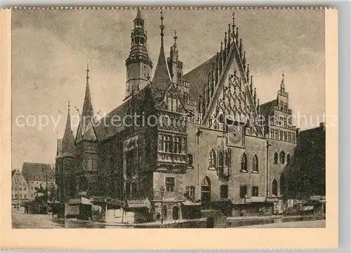 AK / Ansichtskarte Breslau Niederschlesien Rathaus Kat. Wroclaw