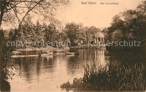 AK / Ansichtskarte Bad Elster Am Gondelteich Kat. Bad Elster