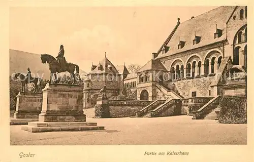 AK / Ansichtskarte Goslar Partie am Kaiserhaus Kat. Goslar