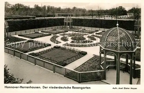 AK / Ansichtskarte Herrenhausen Hannover Niederdeutscher Rosengarten Kat. Hannover