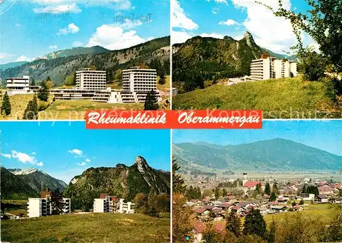 AK / Ansichtskarte Oberammergau Rheumaklinik Notkarspitze Kofel Kat. Oberammergau