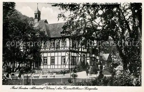 AK / Ansichtskarte Bad Sooden Allendorf Kurmittelhaus Kurgarten Kat. Bad Sooden Allendorf