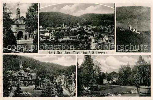 AK / Ansichtskarte Bad Sooden Allendorf Kurmittelhaus Kurgarten Schloss Rothenstein Kat. Bad Sooden Allendorf