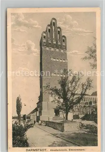 AK / Ansichtskarte Darmstadt Kuenstlerkolonie Eleonorenturm  Kat. Darmstadt