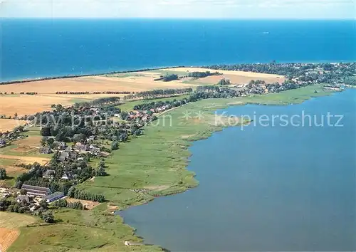 AK / Ansichtskarte Ahrenshoop Ostseebad Fliegeraufnahme Saaler Bodden  Kat. Ahrenshoop