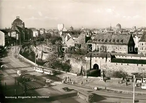 AK / Ansichtskarte Nuernberg Ringpartie zum Hochhaus Kat. Nuernberg