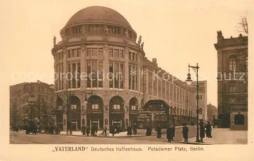 AK / Ansichtskarte Berlin Deutsches Kaffeehaus Vaterland Kat. Berlin