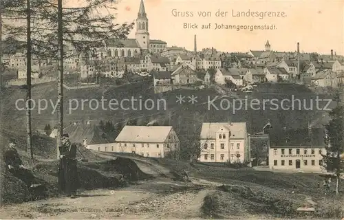 AK / Ansichtskarte Johanngeorgenstadt Blick von der Landesgrenze auf die Stadt Kat. Johanngeorgenstadt