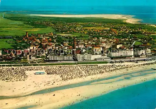 AK / Ansichtskarte Borkum Nordseebad Fliegeraufnahme Kat. Borkum