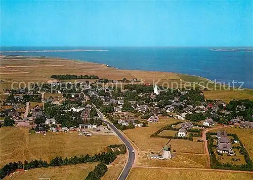 AK / Ansichtskarte Amrum Fliegeraufnahme Odde Kat. Nebel